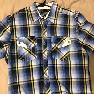 Affliction short sleeve button down